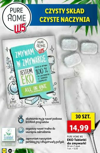 Lidl EKO Tabletki do zmywarki oferta