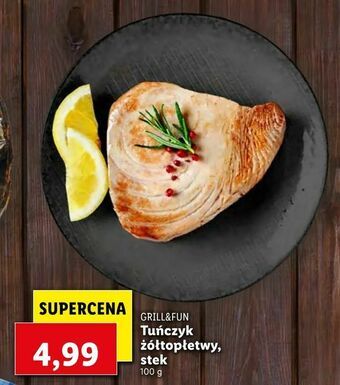 Lidl Tuńczyk żółtopłetwy, stek oferta