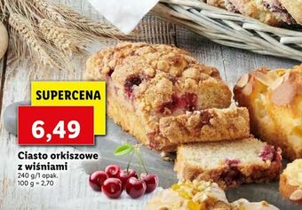 Lidl Ciasto orkiszowe z wiśniami oferta