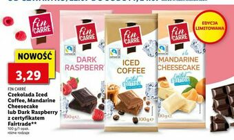 Lidl Czekolada Iced Coffee, Mandarine Cheesecake lub Dark Raspberry z certyfikatem Fairtrade oferta