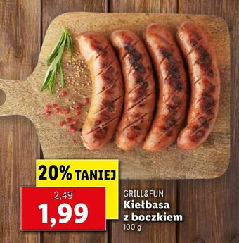 Lidl Kiełbasa z boczkiem oferta