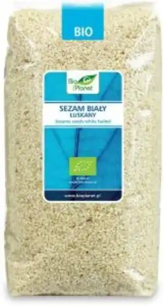 Słoneczko Sezam biały łuskany bio 1kg bio planet oferta