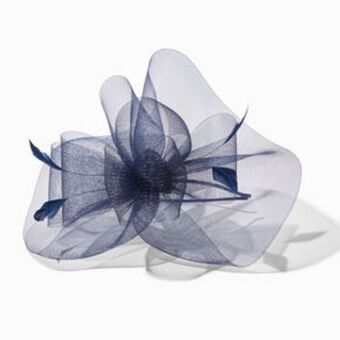 Claire's Large navy blue swirl fascinator oferta