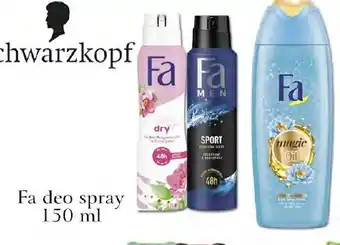 ADEKS Schwarzkopf Fa deo spray 150ml oferta