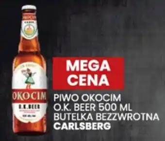 Wafelek Carlsberg Piwo Okocim O.K. Beer 500ml butelka bezzwrotna oferta