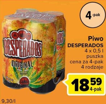 Carrefour Express Desperados piwo 4x0,5l puszka oferta