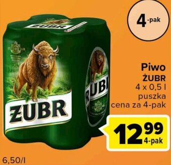 Carrefour Express Żubr piwo 4x0,5l puszka oferta