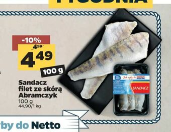 Netto Sandacz filet ze skórą Abramczyk oferta