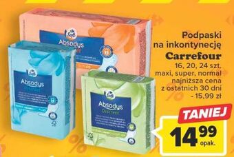 Carrefour Podpaski na nietrzymanie moczu super carrefour oferta
