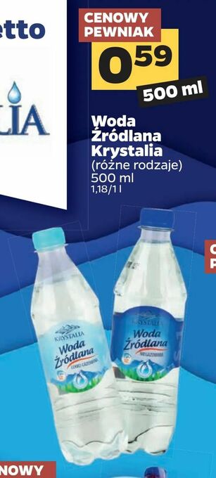 Netto Woda Źródlana Krystalia oferta