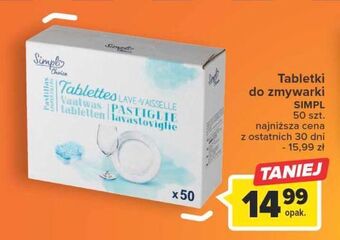 Carrefour Tabletki do zmywarki simpl oferta