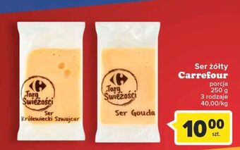 Carrefour Ser królewski szwajcar carrefour targ świeżości oferta
