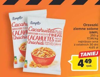 Carrefour Orzeszki ziemne solone simpl oferta