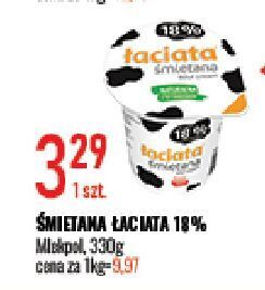 E.Leclerc Śmietana 18 % łaciata oferta