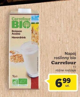 Carrefour Napój owsiany carrefour bio oferta