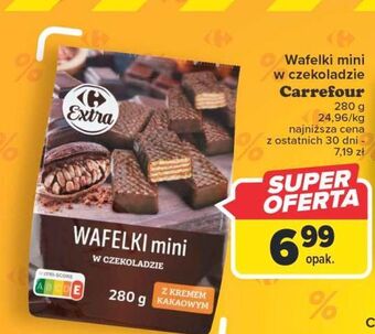 Carrefour Wafelki w czekoladzie mini carrefour oferta