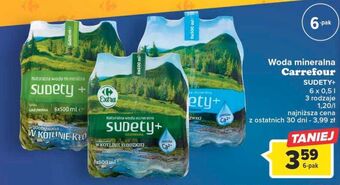 Carrefour Woda naturalna niegazowana carrefour sudety+ oferta