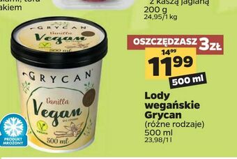 Netto Lody wegańskie Grycan oferta