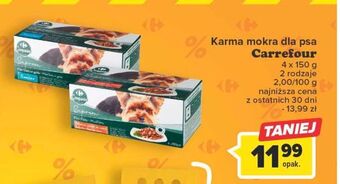 Carrefour Karma dla psa mięso w sosie carrefour companino oferta