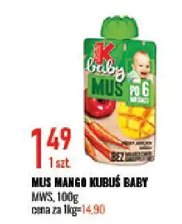 E.Leclerc Mus jabłko-mango kubuś baby organic oferta