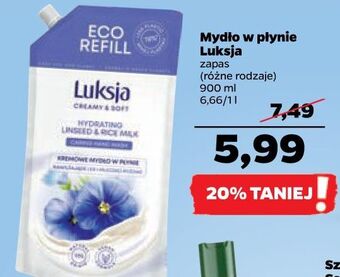 Netto Mydło w płynie linen & rice milk zapas luksja creamy soft oferta