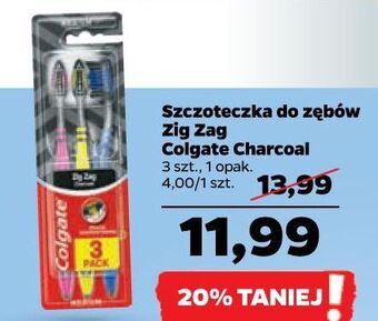 Netto Szczoteczka do zębów charcoal colgate zig zag oferta