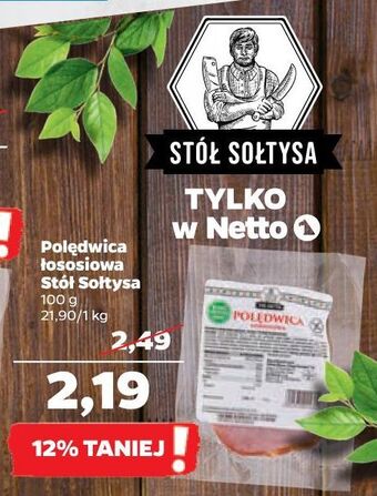 Netto Polędwica łososiowa stół sołtysa oferta
