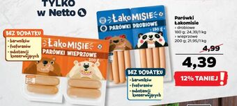 Netto Parówki wieprzowe łakomisie oferta