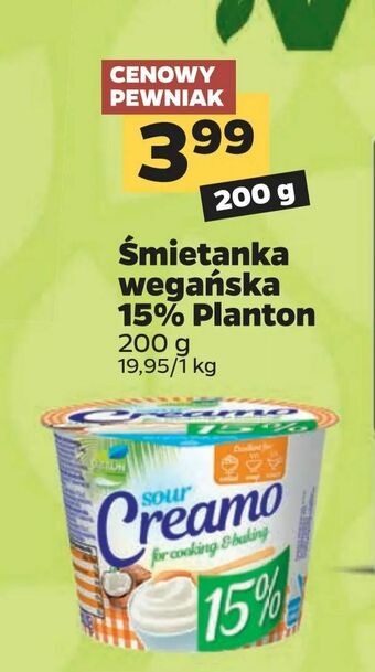 Netto Śmietanka wegańska 15% Planton oferta