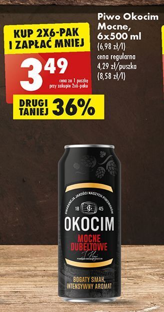 Piwo okocim mocne dubeltowe