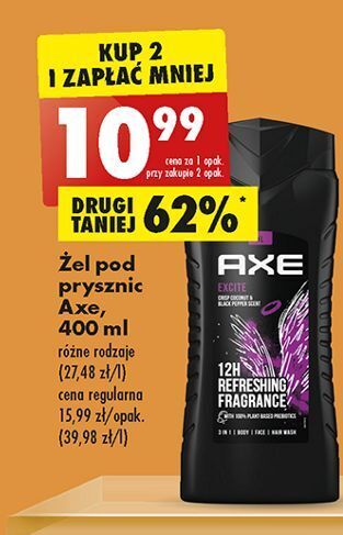 Biedronka Żel pod prysznic axe excite oferta