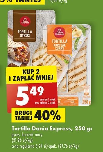 Biedronka Tortilla gyros danie express oferta