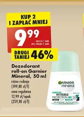 Biedronka Dezodorant protection garnier mineral invisible oferta