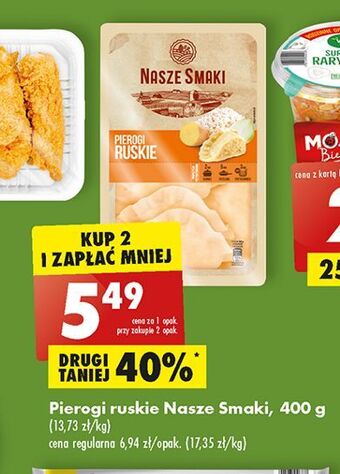 Biedronka Pierogi ruskie nasze smaki oferta