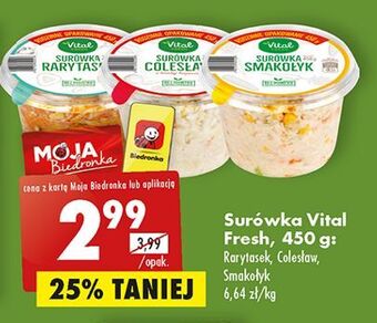 Biedronka Surówka colesław vital fresh oferta
