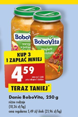 Biedronka Warzywa w potrawce z cielęciną bobovita oferta