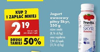 Biedronka Jogurt truskawka fruvita skyr oferta