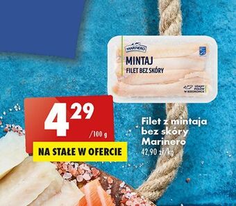 Biedronka Mintaj filet bez skóry marinero oferta