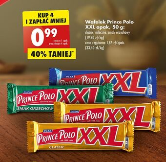 Biedronka Wafelek mleczny prince polo xxl oferta