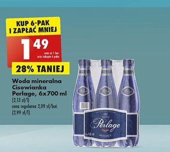 Biedronka Woda musująca cisowianka perlage oferta