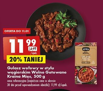 Biedronka Gulasz wołowy w stylu węgierskim kraina mięs oferta