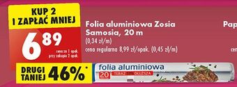 Biedronka Folia aluminiowa 20 m zosia samosia oferta