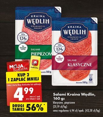 Biedronka Salami pieprzowe kraina wędlin oferta
