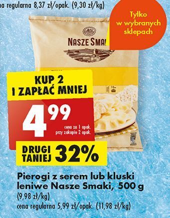 Biedronka Kluski leniwe nasze smaki oferta