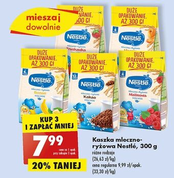 Biedronka Kaszka mleczno-ryżowa banan nestle oferta