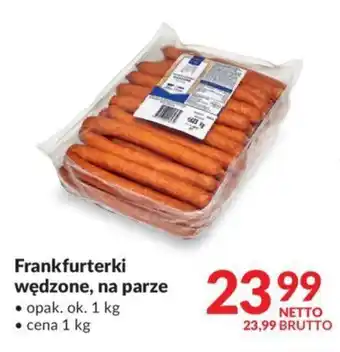 Makro Frankfurterki wędzone, na parze ok. 1kg, cena 1kg oferta