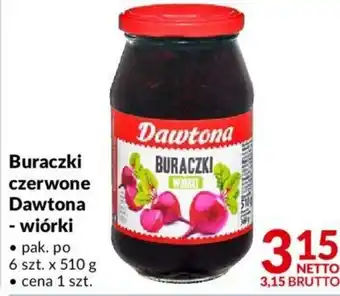 Makro Dawtona Buraczki czerwone - wiórki, pak. po 6szt. x 510g oferta