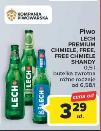 Carrefour Kompania Piwowarska Piwo Lech Premium Chmiele, Free, Free chmiele shandy 0,5l, różne rodzaje oferta