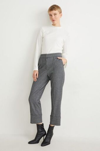 C&A Spodnie materiałowe - średni stan - tapered fit - materiał z recyklingu oferta