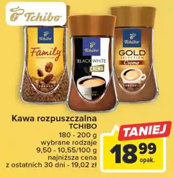 Carrefour Tchibo Kawa rozpuszczalna 180-200g, wybrane rodzaje oferta